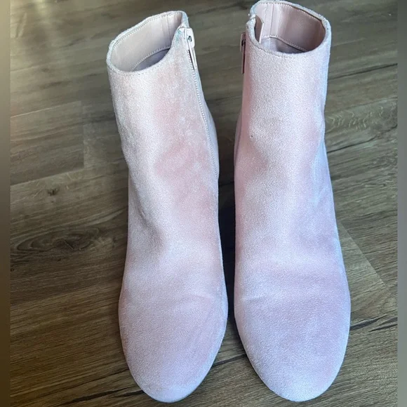 Aldo Pink and Metallic Ankle Boots Block Heel size 9 - Picture 4 of 9